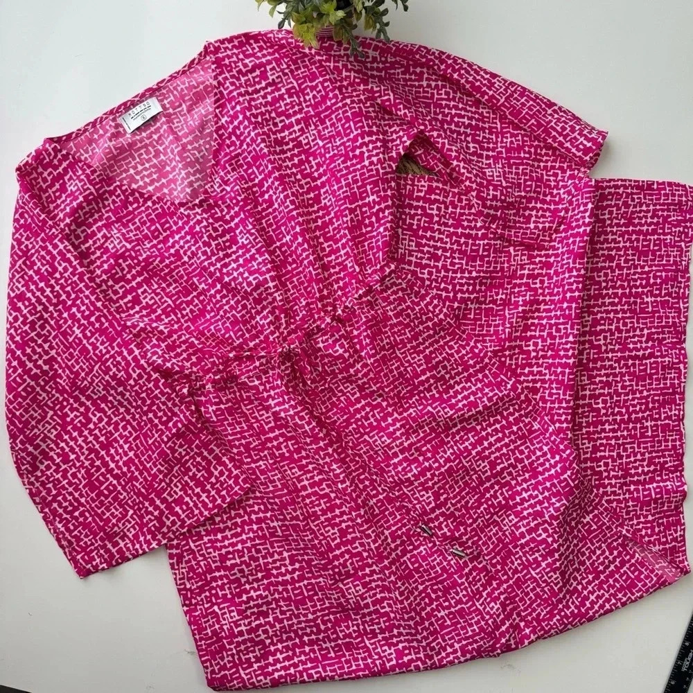 MOTT50 Fuchsia Basketweave Charlotte Dress‎ Size Small